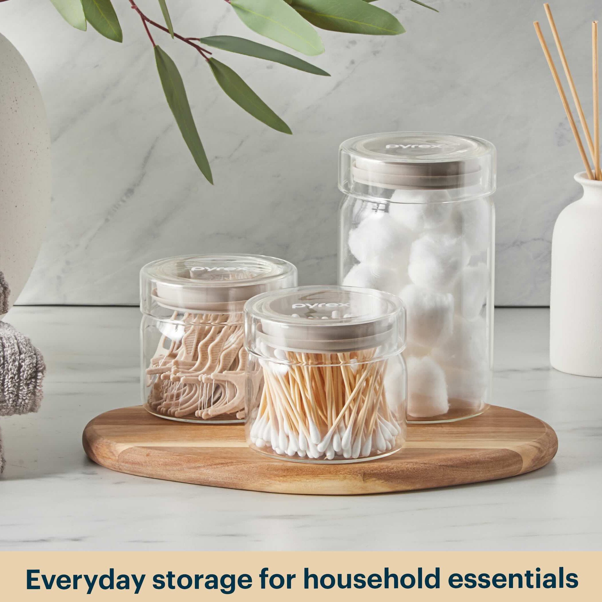 Pyrex® 4-Piece Lightweight Glass Canister Set - Image 8
