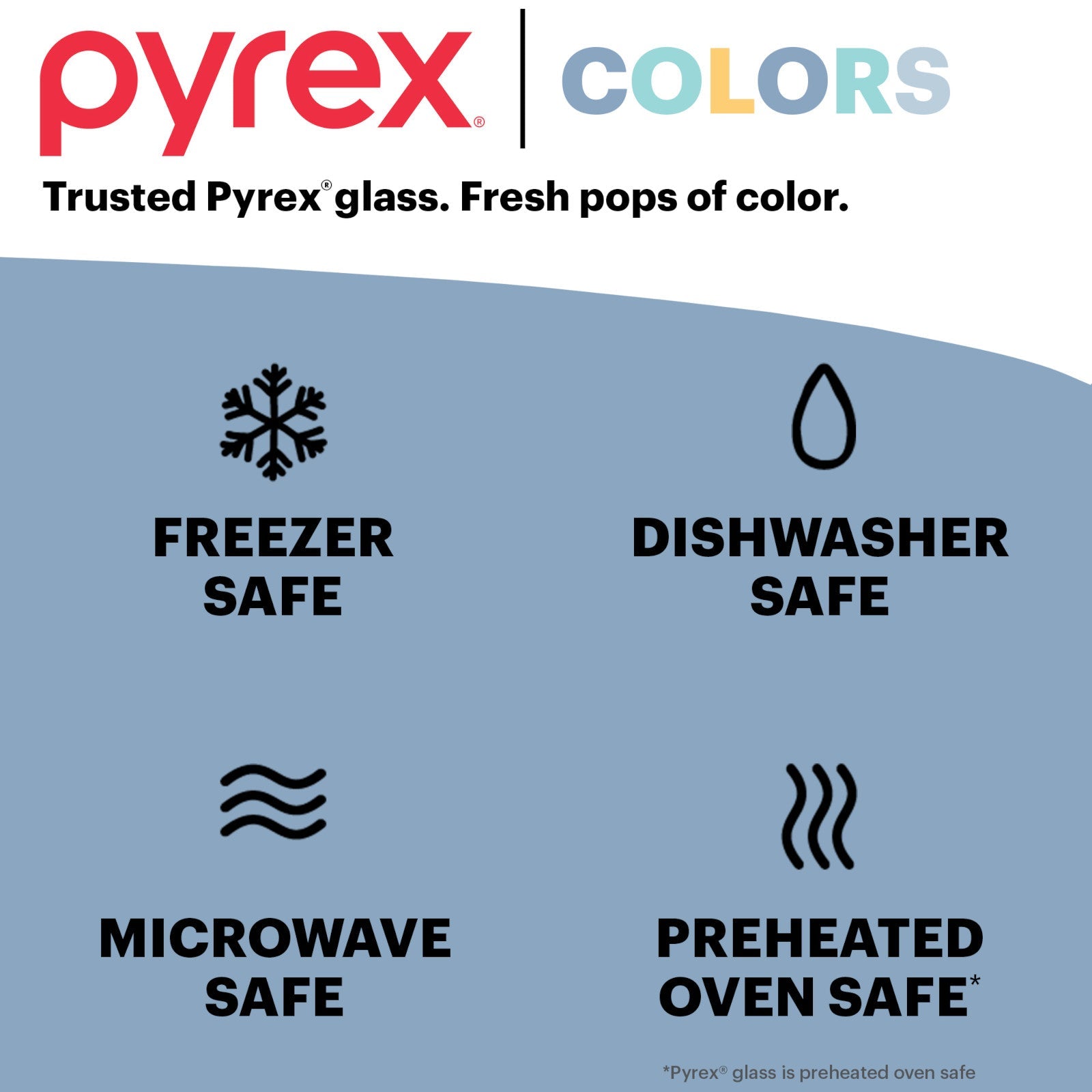 Pyrex® Simply Store® Tinted 6-cup Rectangle Storage with Green Plastic Lid - Image 5