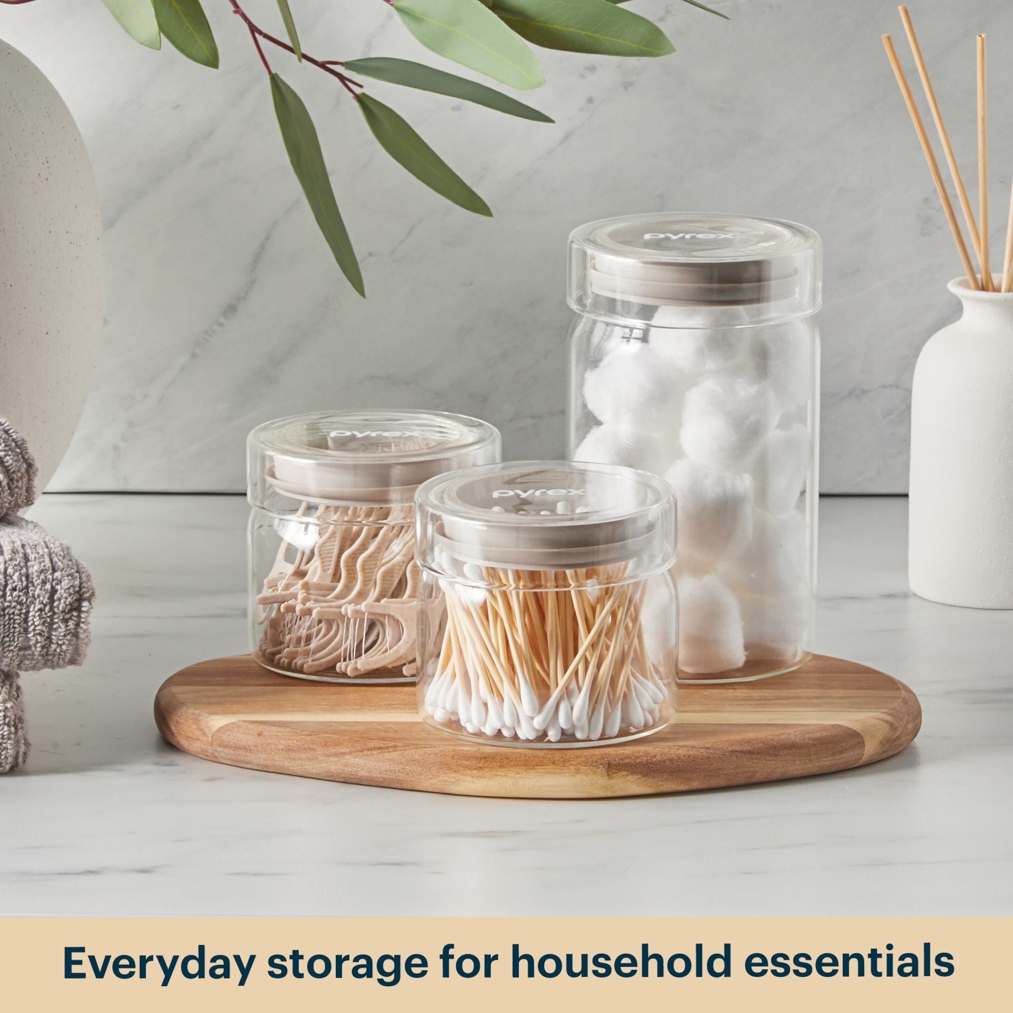 Pyrex® 6-Piece Lightweight Glass Canister Set - Image 6