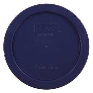 Pyrex® 4-cup Round Plastic Lid. Dark Blue